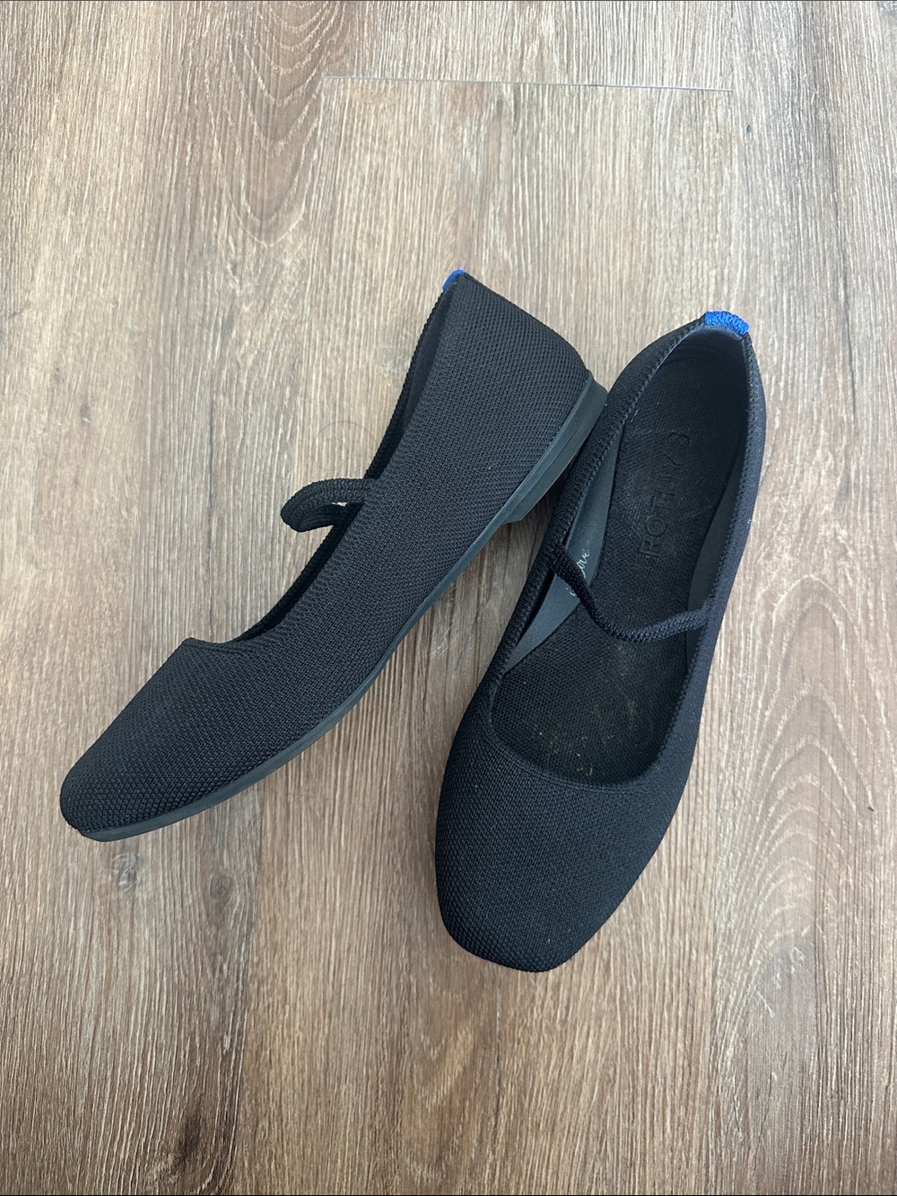 Rothy’s The Max Square Mary Jane Flats - Black